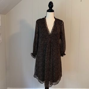 Precious Zara polka dot dress with ruffles